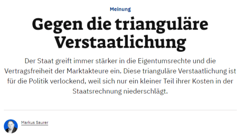 Zum ungebremsten Staatswachstum