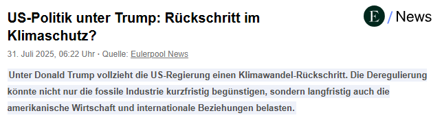US-Klimapolitik