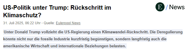 US-Klimapolitik