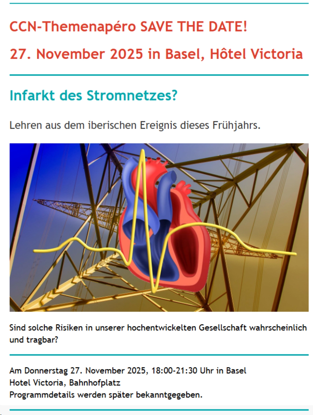 CCN Themenapéro 25. November 2025 in Basel